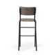 Bourbon Vintage Style Faux Suede Bar Stool